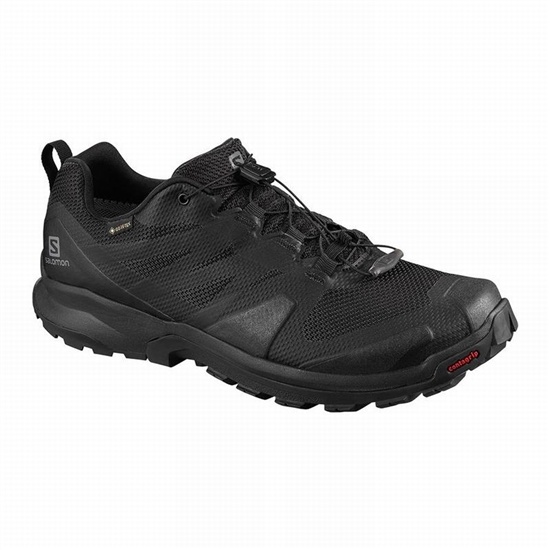 Black Men's Salomon XA ROGG GTX Hiking Shoes | 398-NMREAI