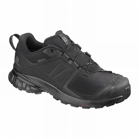 Black Men's Salomon XA WILD GORE-TEX Trail Running Shoes | 302-SHCKRO