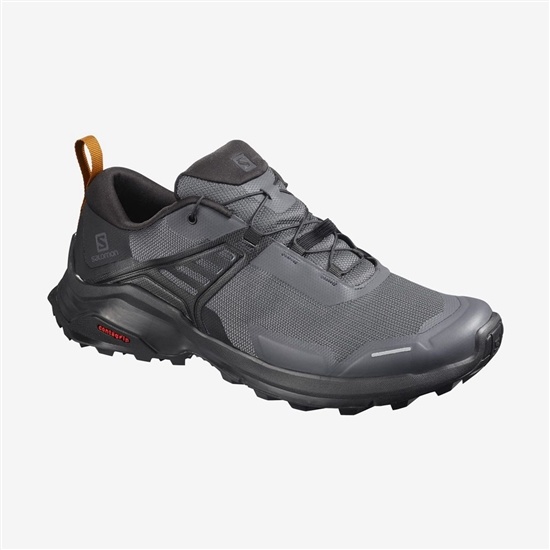 Black Men's Salomon X RAISE Hiking Shoes | 384-AHBMTW