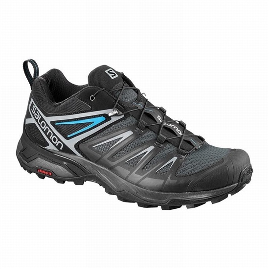 Black Men's Salomon X ULTRA 3 Hiking Shoes | 146-KOGJSH