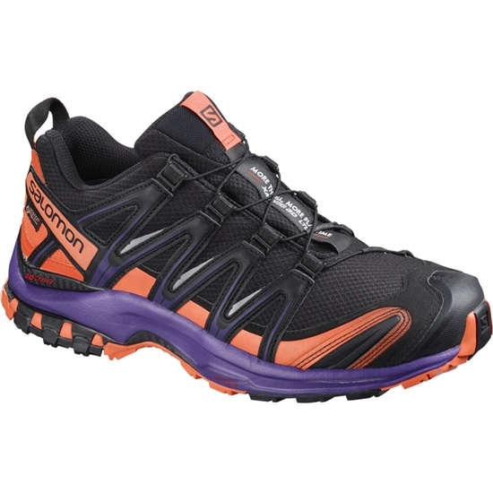 Black / Orange Women's Salomon XA PRO 3D GTX LTD W Trail Running Shoes | 235-BIOSMA