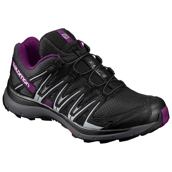 Black / Purple Women's Salomon XA LITE W Trail Running Shoes | 951-XGORQS