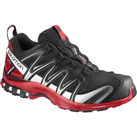 Black / Red Men's Salomon XA PRO 3D GTX Trail Running Shoes | 653-BQYCAH