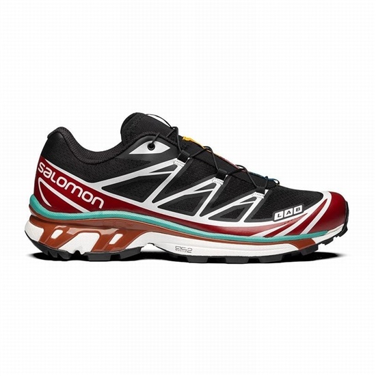 Black / Red Men's Salomon XT-6 Trail Running Shoes | 875-XSKTCA