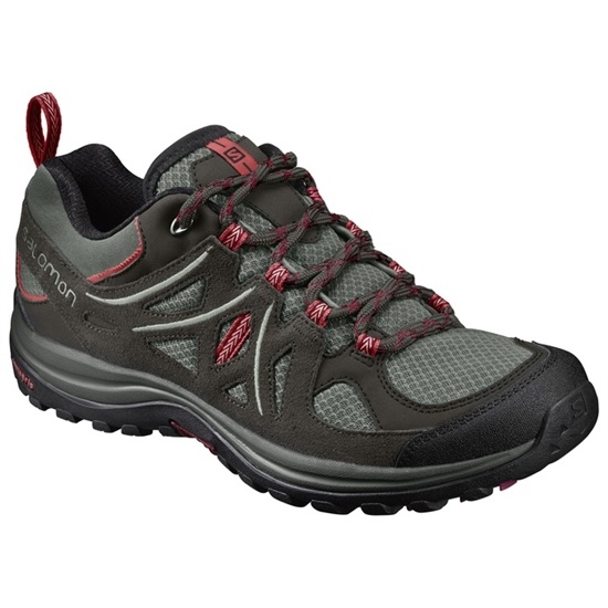 Black / Silver Women's Salomon ELLIPSE 2 AERO W Hiking Shoes | 241-JIARUX