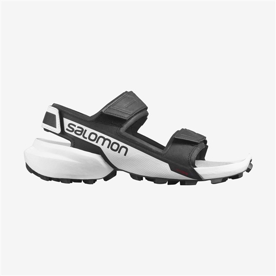 Black / White Men's Salomon SPEEDCROSS Sandals | 681-UFIBNJ