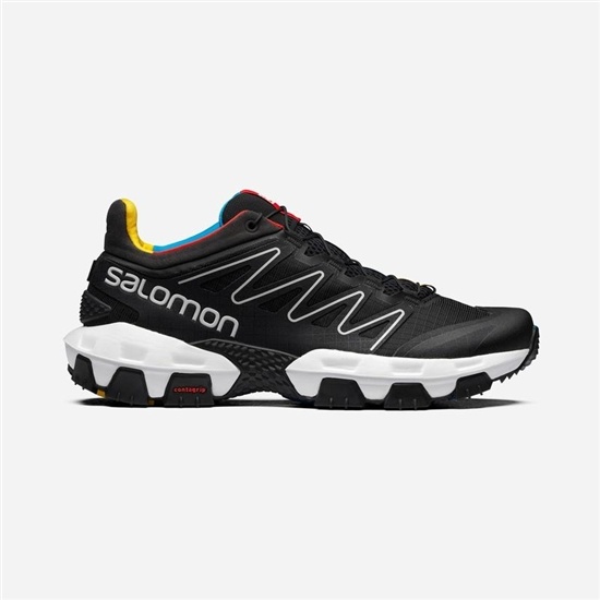 Black / White Men's Salomon XA PRO STREET Trail Running Shoes | 532-EJQOIX