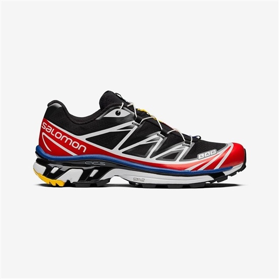 Black / White / Red Men's Salomon XT-6 RACING Sneakers | 719-LWAGHE