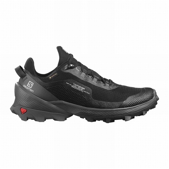 Black Women's Salomon CROSS OVER GORE-TEX Hiking Shoes | 304-QGVUBM