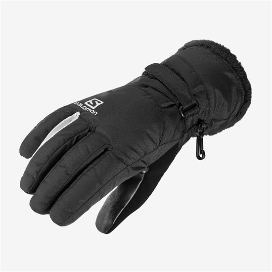 Black Women's Salomon FORCE DRY W Gloves | 458-EFKSVJ