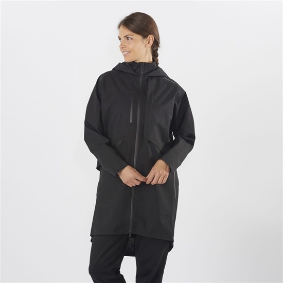 Black Women's Salomon OUTLIFE WP COMMUTER PARKA W Waterproof Jackets | 712-XKMHZB