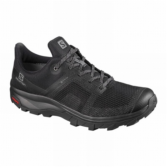 Black Women's Salomon OUTLINE PRISM GORE-TEX Hiking Shoes | 740-VOQICA