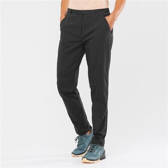 Black Women's Salomon OUTRACK Pants | 741-XZDSGB