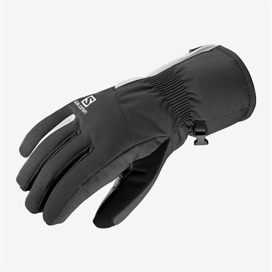 Black Women's Salomon PROPELLER DRY W Gloves | 685-KINCYV