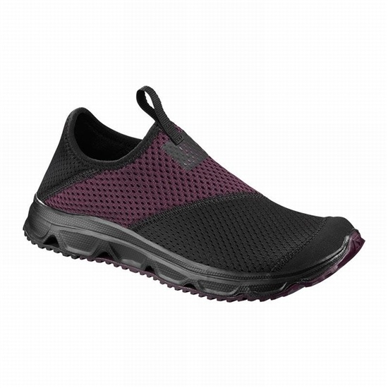 Black Women's Salomon RX MOC 4.0 W Slippers | 931-CZKADX