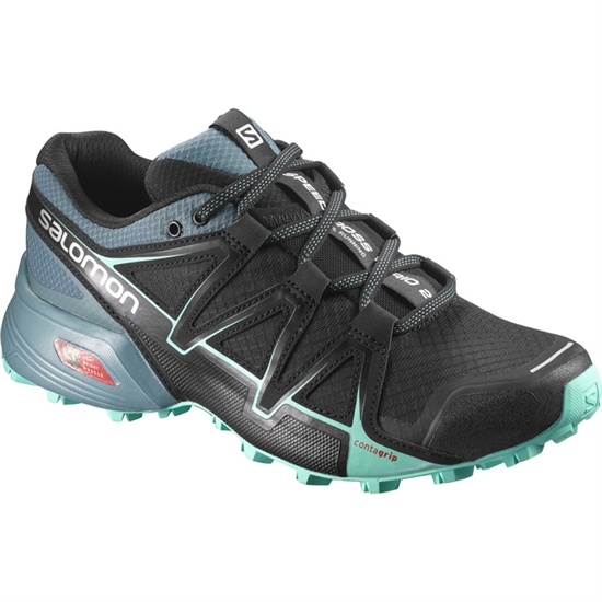 Black Women's Salomon SPEEDCROSS VARIO 2 W Trail Running Shoes | 157-VYFGQC