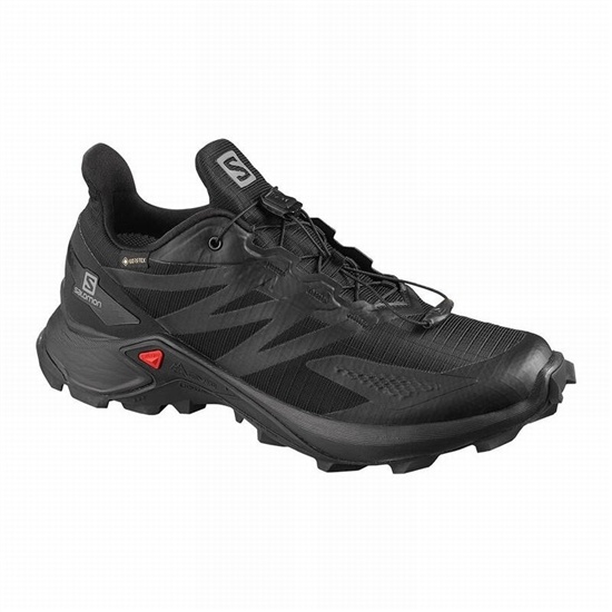 Black Women's Salomon SUPERCROSS BLAST GTX W Trail Running Shoes | 189-OUVJXM