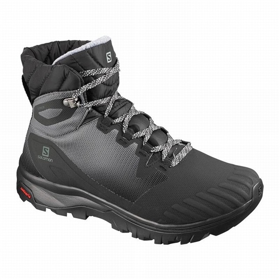 Black Women's Salomon VAYA BLAZE THINSULATE CLIMASALOMON WATERPROOF Winter Boots | 786-XQGJCM