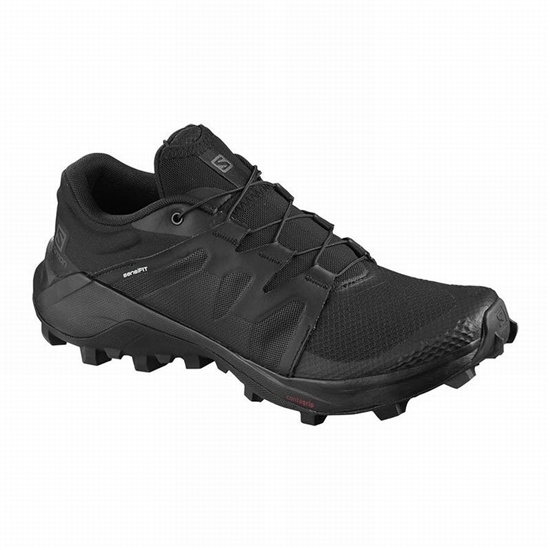 Black Women's Salomon WILDCROSS W Trail Running Shoes | 107-UANSQV