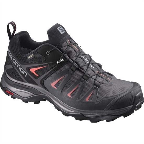 Black Women's Salomon X ULTRA 3 GTX W Hiking Shoes | 395-UEYQHC