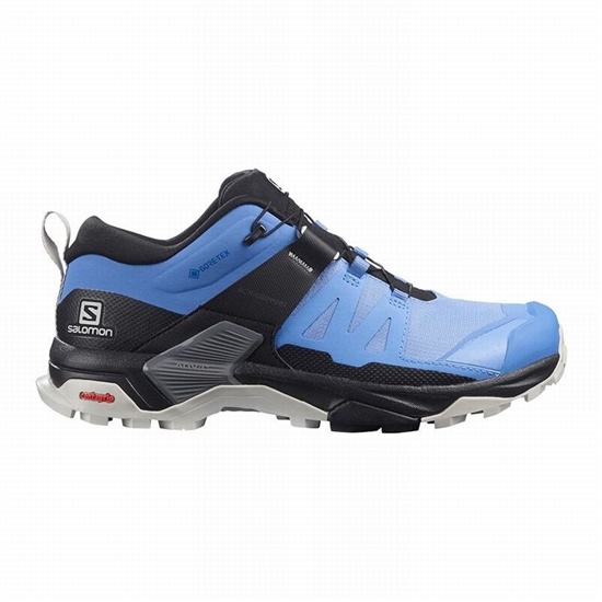 Blue / Black Women's Salomon X ULTRA 4 GORE-TEX Hiking Shoes | 329-LDVKRE