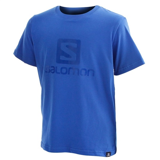 Blue Kids' Salomon ACHIEVE SS B T Shirts | 561-MCIPSU