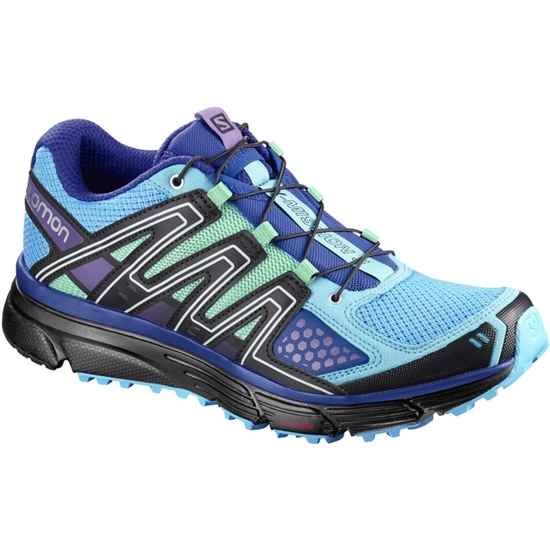 Blue / Light Blue Women's Salomon X-MISSION 3 W Trail Running Shoes | 743-QLTERZ