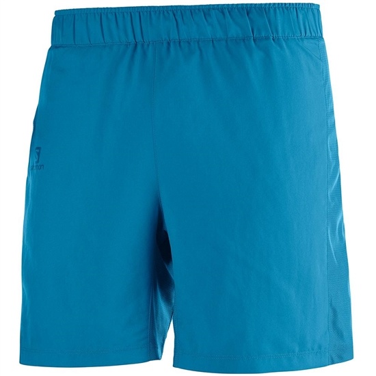 Blue Men's Salomon AGILE 7" M Shorts | 475-SGECTJ