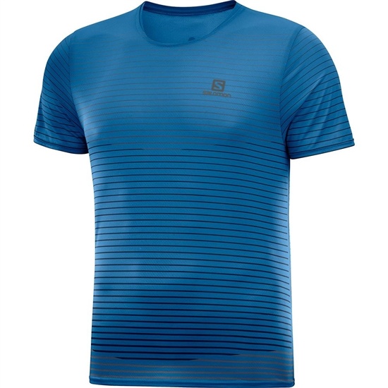 Blue Men's Salomon SENSE M T Shirts | 731-MXDRBY