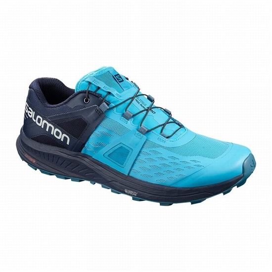 Blue Men's Salomon ULTRA /PRO Trail Running Shoes | 437-BVUHWL