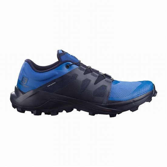 Blue Men's Salomon WILDCROSS Trail Running Shoes | 915-EVNRJQ