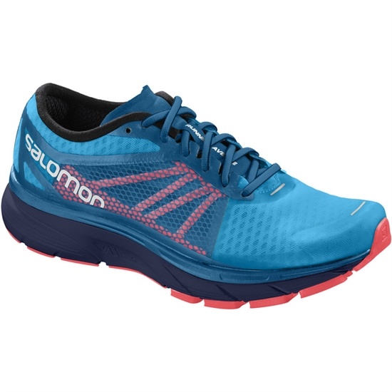 Blue / Navy Men's Salomon SONIC RA Running Shoes | 136-TIUAFP