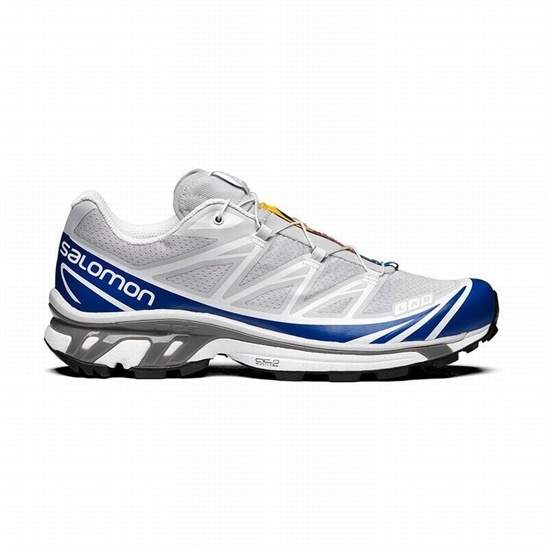 Blue / White Men's Salomon XT-6 Trail Running Shoes | 432-KFUMBR