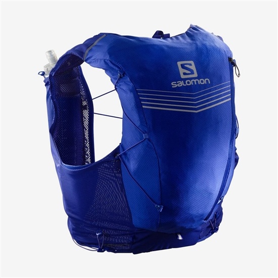 Blue Women's Salomon ADV SKIN 12 SET HYDRATION PACK Packs | 463-ZDFGLY