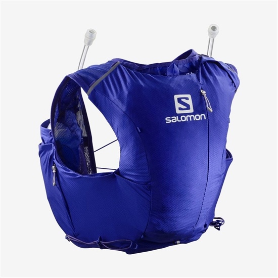 Blue Women's Salomon ADV SKIN 8 SET HYDRATION PACK Packs | 948-OSTDKR