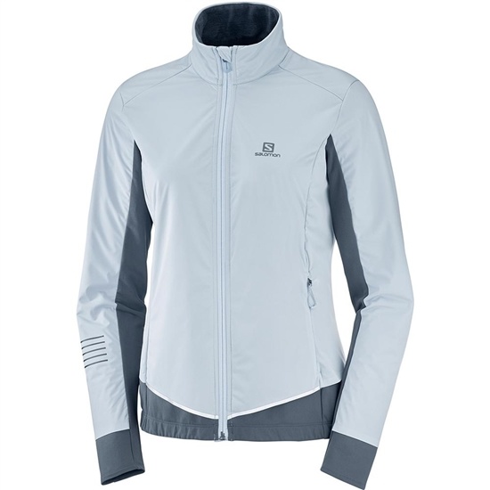 Blue Women's Salomon LIGHTNING LIGHTSHELL JKT W Jackets | 273-QFWAET