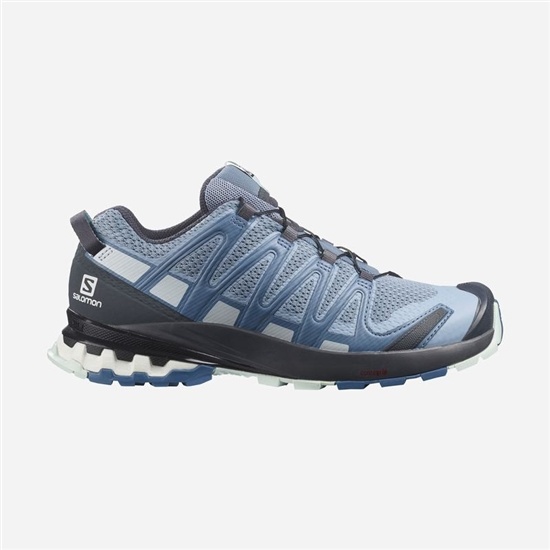 Blue Women's Salomon XA PRO 3D V8 Hiking Shoes | 713-FDKNTH