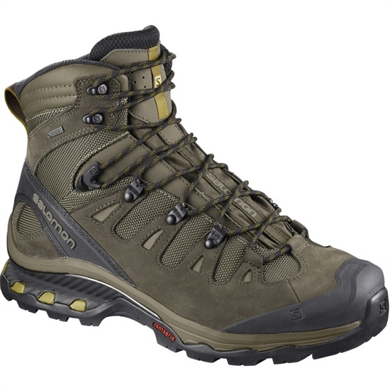 Brown Black Men's Salomon QUEST 4D 3 GTX Hiking Boots | 641-WVUEDN