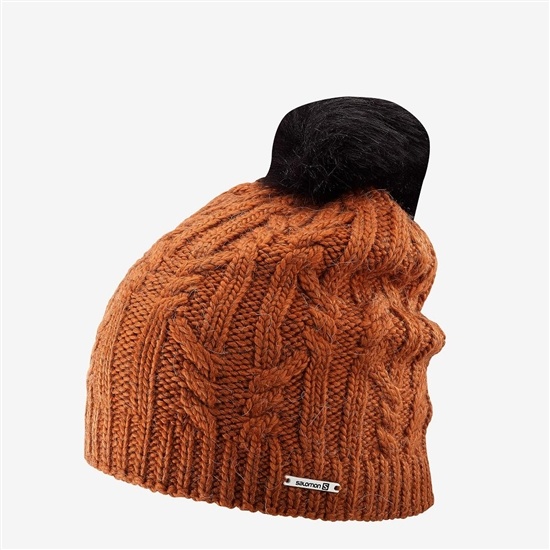 Brown Women's Salomon IVY Hats | 931-EKSAHU