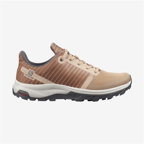 Brown Women's Salomon OUTBOUND PRISM Hiking Shoes | 043-IKJSXG