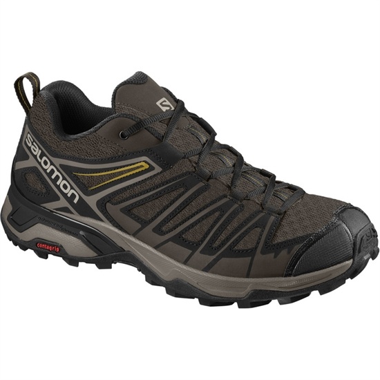 Chocolate / Black Men's Salomon X ULTRA 3 PRIME Hiking Shoes | 923-JEMQRF