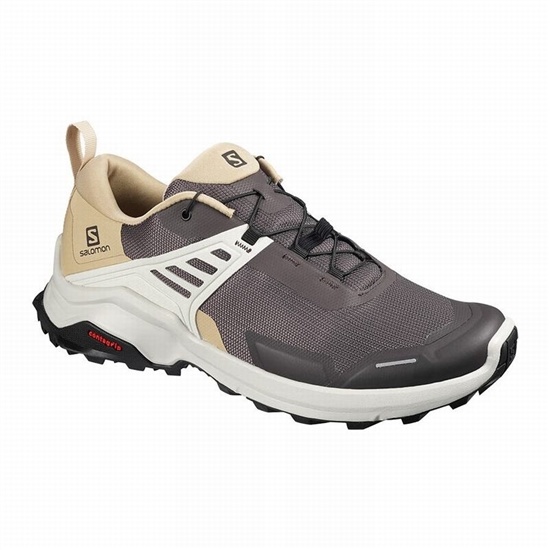 Chocolate Men's Salomon X RAISE Hiking Shoes | 206-WSTVGF