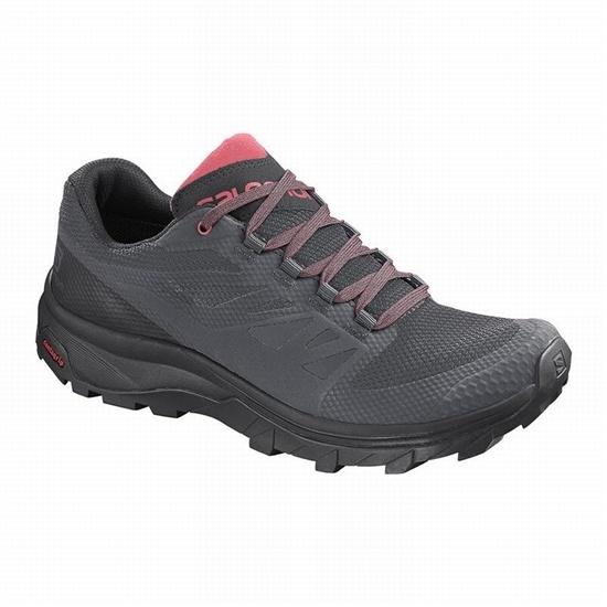 Dark Blue / Black Women's Salomon OUTLINE GORE-TEX Hiking Shoes | 284-NXQAZY