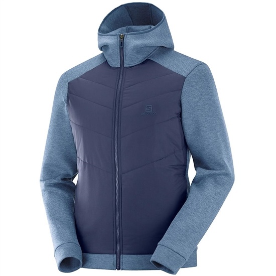 Dark Denim Men's Salomon SIGHT HYBRID M Jackets | 294-VKHNDX