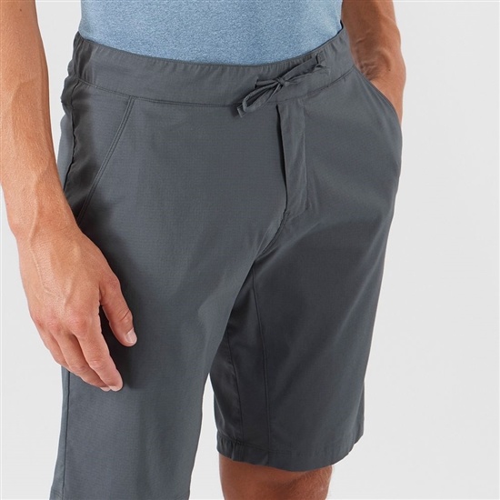 Dark Gery Men's Salomon EXPLORE M Shorts | 528-LJVSXZ