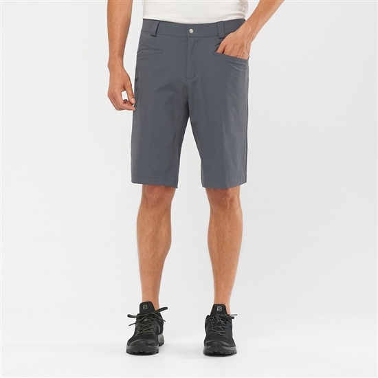 Dark Gery Men's Salomon WAYFARER ALL SEASON STRAIGHT M Shorts | 471-JEDCFU