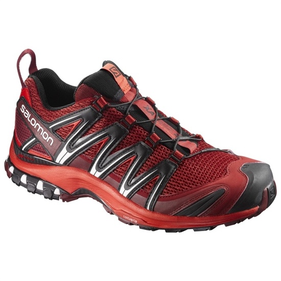 Dark Red Men's Salomon XA PRO 3D Trail Running Shoes | 576-HEDCIX