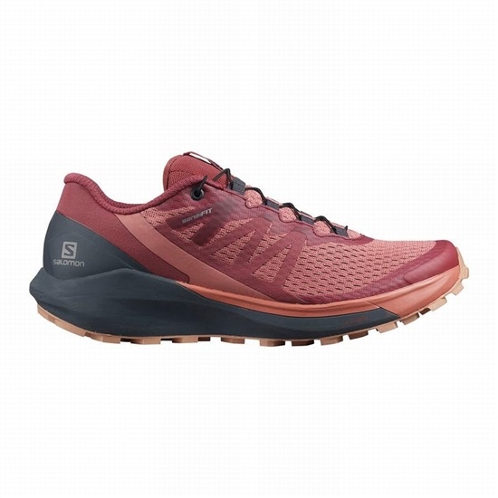 Dark Red Women's Salomon SENSE RIDE 4 Trail Running Shoes | 275-WHYUPQ