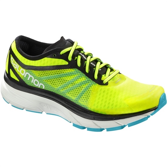 Fluorescent Yellow Men's Salomon SONIC RA Running Shoes | 893-RBWHJC