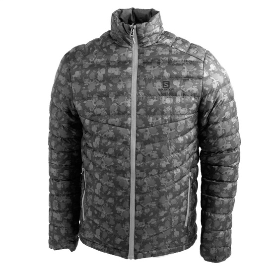 Gray Men's Salomon AGENTA REVERSIBLE JKT M Jackets | 014-BTRYOU